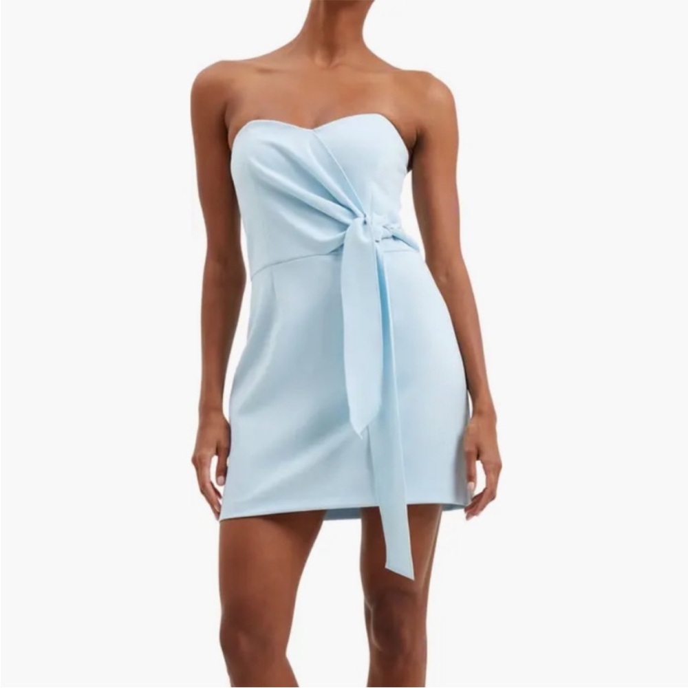 French connection light blue mini dress